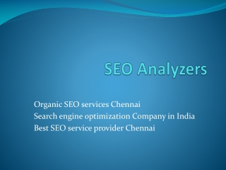 Organic SEO services Chennai | Search engine optimization Company in India