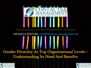 Gender Diversity At Top Organizational Levels – Know Its Need And Benefits