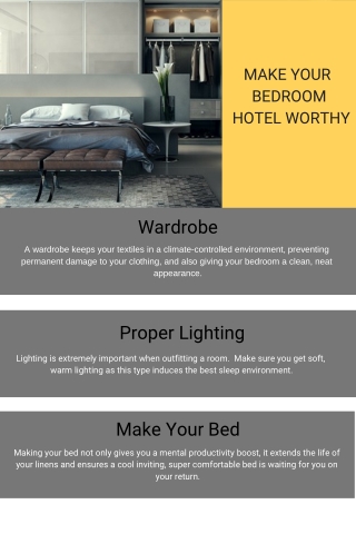 Make your bedroom hotel worthy