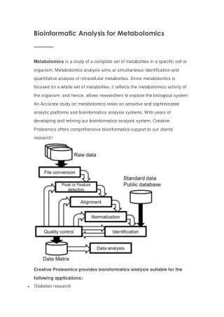 metabolomics bioinformatics