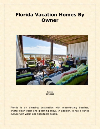 florida vacation homes by owner