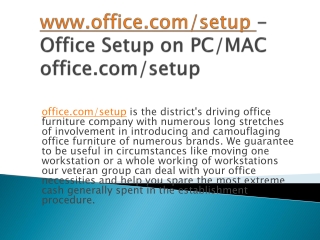 Office.com/setup Office Product Installation