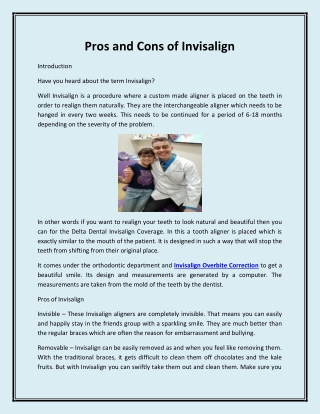 Pros and Cons of Invisalign