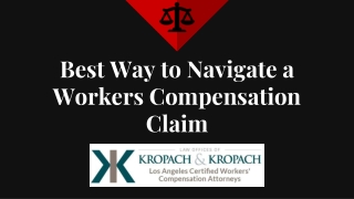 Best Way to Navigate a Workers Compensation Claim