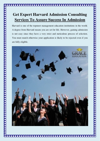 Get Expert Harvard Admission Consulting Services To Assure Success In Admission