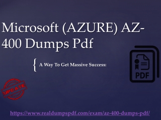 Microsoft AZ-400 Dumps pdf ~ A Way To Get 98% Score