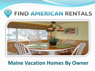 Maine vacation homes by owner