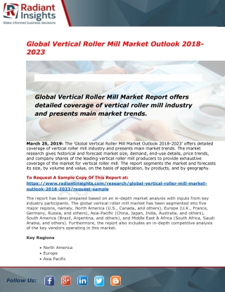 Vertical Roller Mill Market market size, demand and Forecasts To 2023| FLSmidth, thyssenkrupp