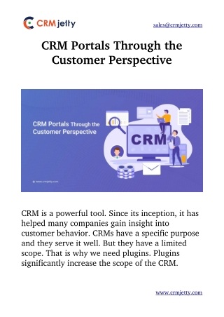 CRM Portals Through the Customer Perspective