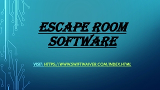 Escape room software