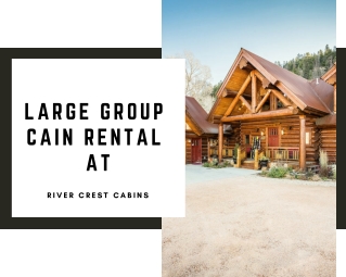 Large group cabin rental -River crest cabins