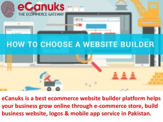 Ecanuks Website Builder Pakistan