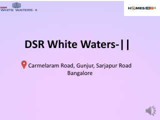 DSR Whitewaters Phase-2|Carmelaram Road,Gunjur|Bangalore