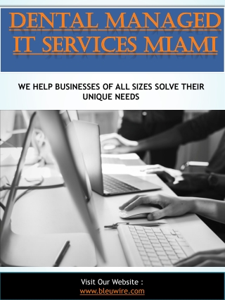 Dental managed it services miami