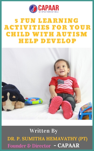 5 Fun Learning Activities for Your Child with Autism | Centre for Autism in Bangalore