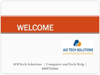 AOI Tech Solutions | 888-875-4666 | Computer and Tech Help