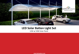 Features of LED Solar Batten 12Watt Light