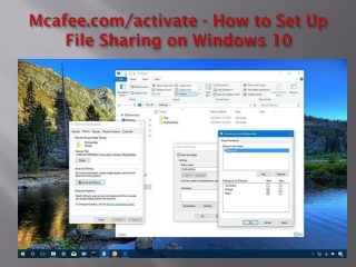 mcafee.com/activate - How to Set Up File Sharing on Windows 10