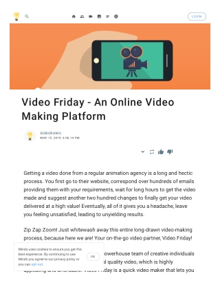 Video Friday - An Online Video Making Platform
