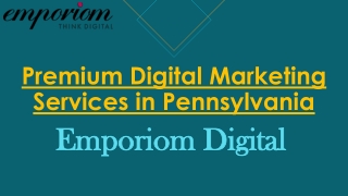 Premium Digital Marketing Services in Pennsylvania