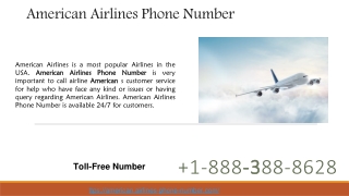 American Airline Phone USA Toll Free