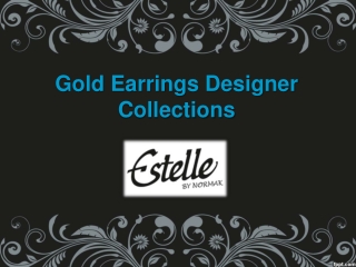 Buy Gold Earrings Designer Collections Online, Buy Gold Earrings Online – Estelle.co