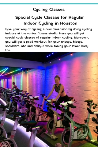 Special Cycle Classes for Regular Indoor Cycling in Houston