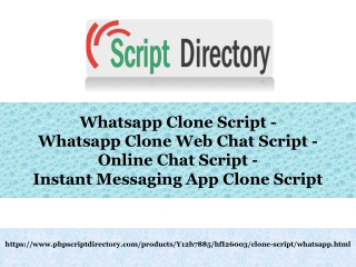 Online Chat Script - Instant Messaging App Clone Script