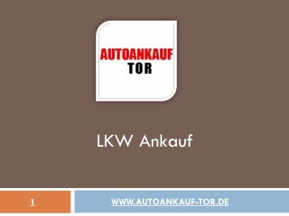 LKW Ankauf - Autoankauf Tor