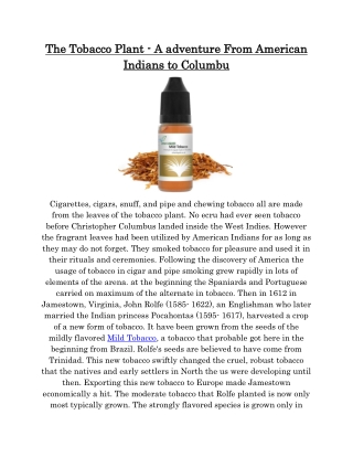 Mild Tobacco