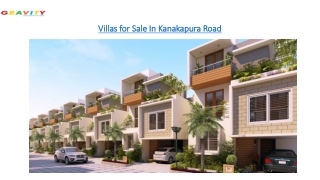 Villas For Sale In Kanakapura Road
