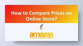 How to Compare Prices on Online Store?
