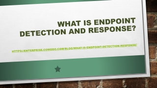 What is Endpoint Detection and Response?