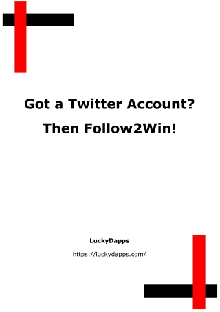 Got a Twitter Account? Then Follow2Win!