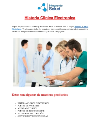 Historia Clinica Electronica
