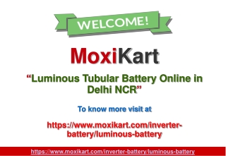 Luminous Tubular Battery Online in Delhi