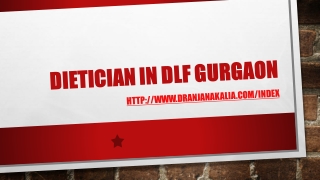 Dietician in DLF Gurgaon