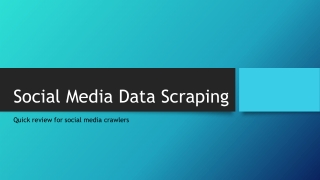 Social Media Data Scraping