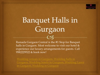 Banquet Halls in Gurgaon