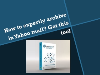 How to archive in yahoo mail