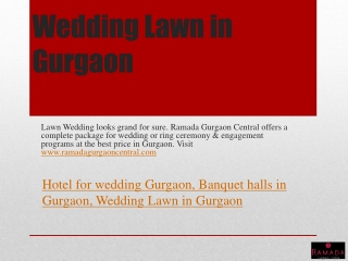 Wedding Lawn in Gurgaon