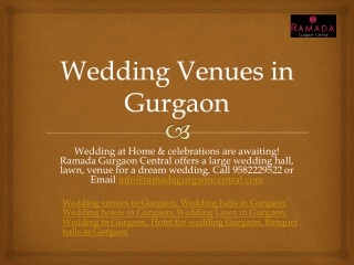 Wedding Venues in Gurgaon