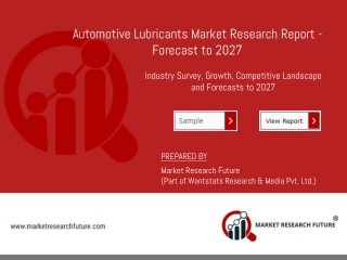 Automotive Lubricants Market 2019 | Growth – Key Futuristic Trends and Competitive Landscape 2027