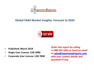FAAS Market Industry Analysis on Top Key Players, Revenue Growth and Business Development Forecast 2025