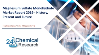 Magnesium Sulfate Monohydrate Market Report 2019 - History, Present and Future