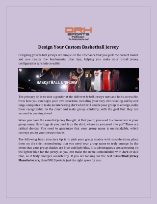 Basketball Jersey Manufacturers, Wholesaler USA