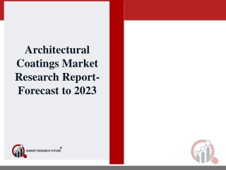 Architectural Coatings Market - Global Industry Analysis, Size, Share, Growth, Trends, and Forecast 2017 - 2023
