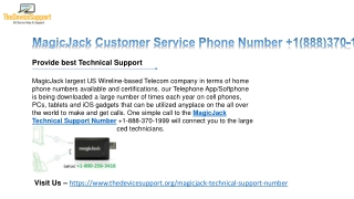 MagicJack cares 1(888)626-6555 Magicjack customer service