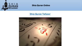 Shia Quran Tafseer