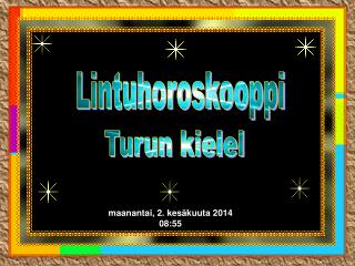 Lintuhoroskooppi ,